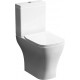 Унитаз-компакт Damixa Titan DX78C8600SC безободковый, с микролифтом, 37.5x60.5 см