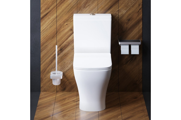 Унитаз-компакт Damixa Titan DX78C8600SC безободковый, с микролифтом, 37.5x60.5 см
