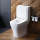 Унитаз-компакт Damixa Titan DX78C8600SC безободковый, с микролифтом, 37.5x60.5 см