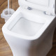 Унитаз-компакт Damixa Titan DX78C8600SC безободковый, с микролифтом, 37.5x60.5 см