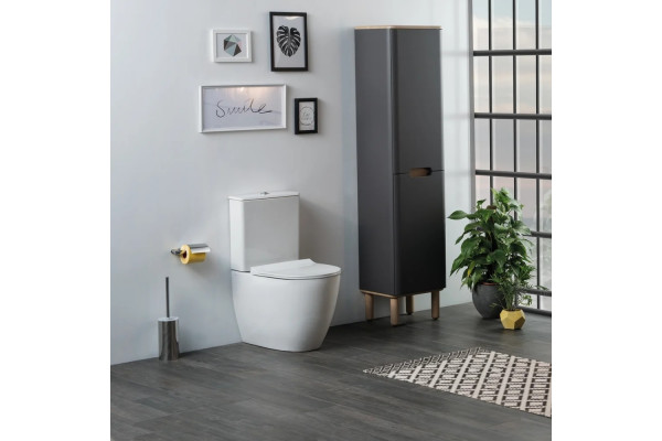 Унитаз-компакт VitrA Sento Rim-Ex 9830B003-7203 с микролифтом, 37.5x65 см