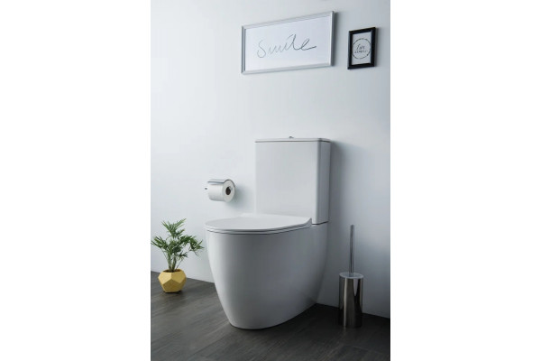 Унитаз-компакт VitrA Sento Rim-Ex 9830B003-7203 с микролифтом, 37.5x65 см