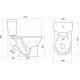 Унитаз-компакт Santek Бореаль 1WH301704 косой выпуск 37x65.3 см
