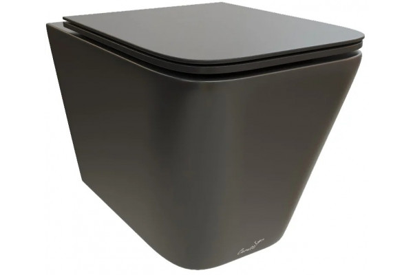Унитаз подвесной Cerutti Spa Maiella Aria CT9163 безободковый, с микролифтом, 35x49 см