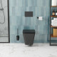 Унитаз подвесной Cerutti Spa Maiella Aria CT9163 безободковый, с микролифтом, 35x49 см