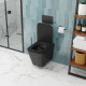 Унитаз подвесной Cerutti Spa Maiella Aria CT9163 безободковый, с микролифтом, 35x49 см