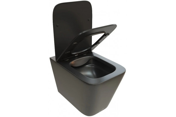 Унитаз подвесной Cerutti Spa Maiella Aria CT9163 безободковый, с микролифтом, 35x49 см