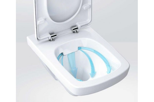 Унитаз подвесной IFO Special Rimfree без внутреннего ободка белый, прямоугольный, 35x53 см