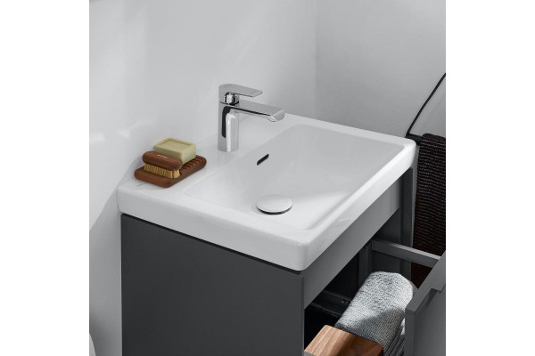 4370 FF01 SUBWAY 3.0 Раковина компактная 500 x 400 мм, 1отв. под смеситель, с переливом, нешлифованный, Альпийский белый