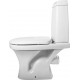 Унитаз-компакт Керамин Санти 464830 безободковый белый, 34.5x64 см