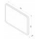 Зеркало Континент Demure LED 80х60 с подсветкой в современном стиле