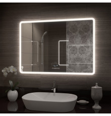 Зеркало Континент Demure LED 80х60 с многофункциональной панелью  в современном стиле