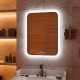 Зеркало Континент Glamour LED 60х80 с многофункциональной панелью  в современном стиле