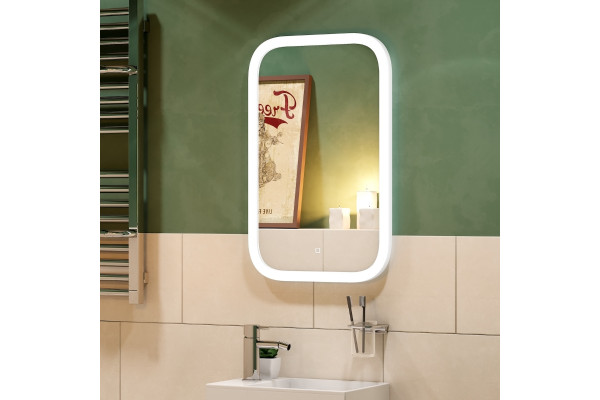 Зеркало Континент Mini  LED 40х70 с подсветкой в современном стиле