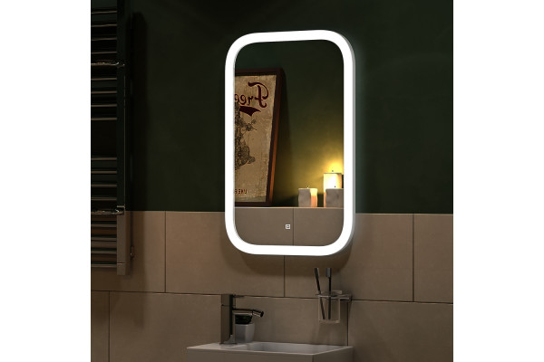 Зеркало Континент Mini  LED 40х70 с подсветкой в современном стиле