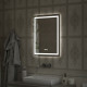 Зеркало Континент Verte LED 70х90 с часами в современном стиле