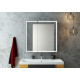 Зеркало-шкаф Континент Mirror Box black LED 80х80 с подсветкой, с полками,  в современном стиле