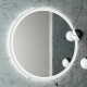 Зеркало круглое Континент Planet 100, с подсветкой, белое Зеркало круглое Континент Planet 100, с подсветкой, белое