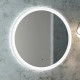 Зеркало круглое Континент Planet 80, с подсветкой, белое в современном стиле