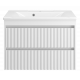 Тумба под раковину Brevita Balaton 80 подвесная (белая)