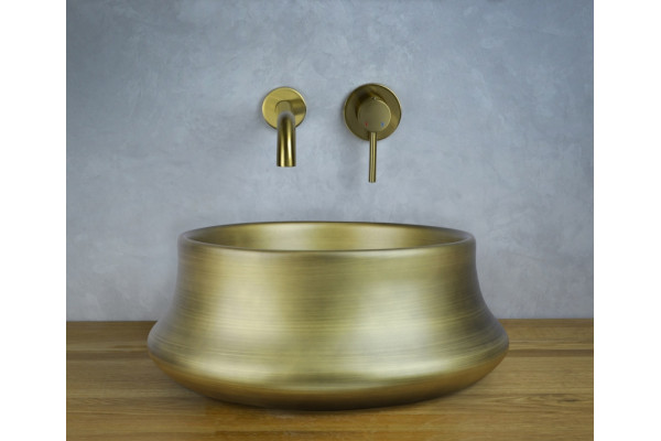 1347MQ Раковина-чаша Terracotta 360x360x140, цвет бронза Bronze de Luxe