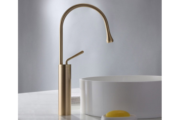 9015BR Смеситель высокий для раковины SCANDI бронзовый Bronze de Luxe