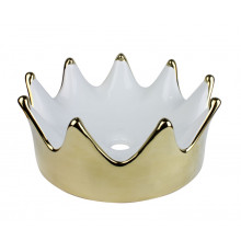 4042WG Раковина-чаша Queen 400х400х165, золотая (белая внутри)