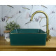 1063 Накладная раковина Golden Meadow, 400х400х115мм, цвет зеленый Bronze de Luxe