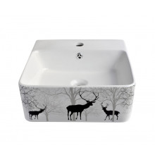 1060BD Накладная раковина Black Deer 400x420x155