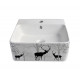 1060BD Накладная раковина Black Deer 400x420x155 Bronze de Luxe