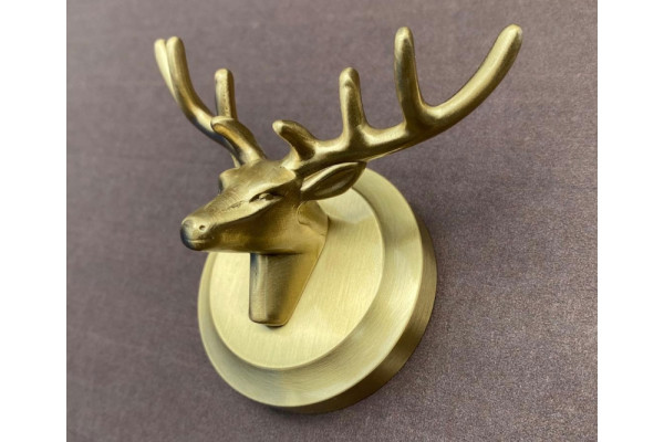 81152 Крючок настенный ОЛЕНЬ, бронза Bronze de Luxe
