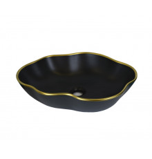 1395 Раковина-чаша Black Orchid, 500х380х130 мм, цвет черный
