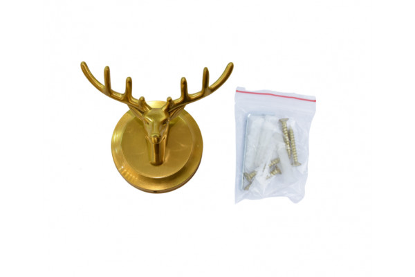 81152 Крючок настенный ОЛЕНЬ, бронза Bronze de Luxe