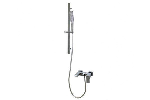 STB980 Смеситель для ванны с коротким изливом SIMPLE (штанга в комплекте) хром Bronze de Luxe