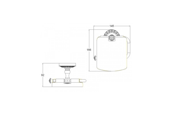 K25003 Держатель туалетной бумаги WINDSOR Bronze de Luxe