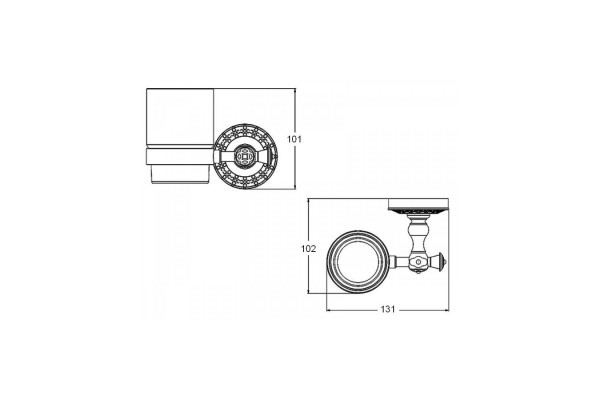 K25006 Держатель стакана WINDSOR Bronze de Luxe