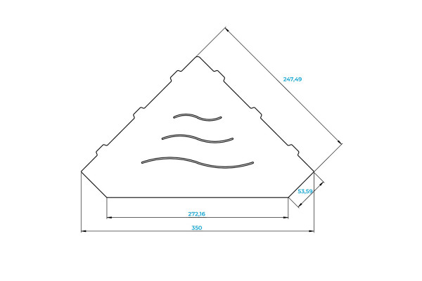 Полка в ванную комнату RGW MT-03B