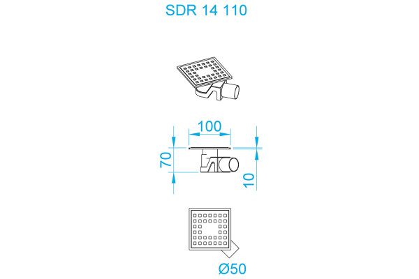Душевой трап RGW SDR-14
