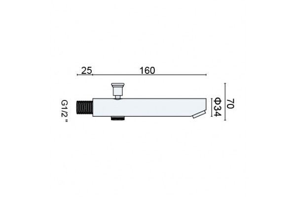Излив с подключением ручного душа RGW SP-143