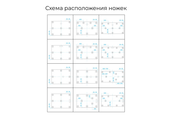 Душевой поддон прямоугольный RGW ST-W Белый (900x1000)