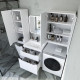 Тумба с раковиной Style Line Марелла 60 Люкс Plus белый матовый антискрейтч
