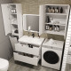 Тумба с раковиной Style Line Марелла 80 Люкс Plus подвесная белый матовый антискрейтч