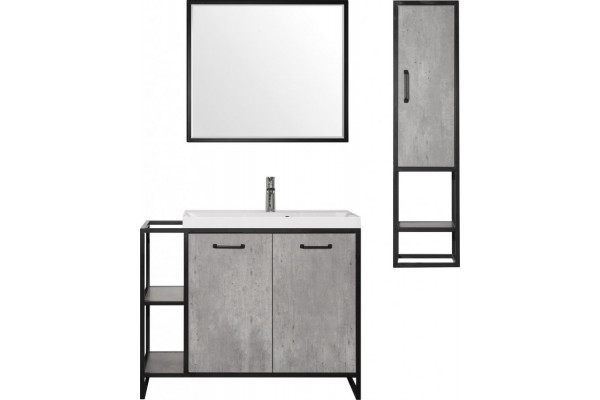Комплект мебели Style Line Лофт Classic 80/100 R бетон