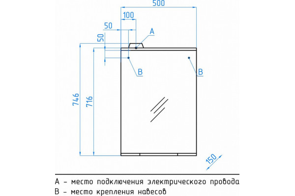 Зеркало Style Line Инга 50/С белое