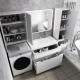 Тумба с раковиной Style Line Марелла 90 Люкс Plus белый глянец