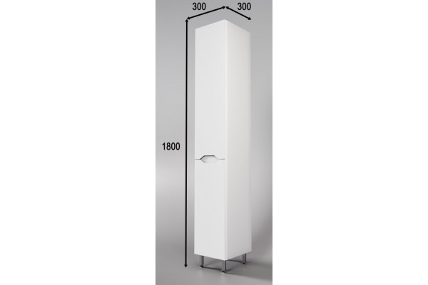 Пенал Style Line Марелла 30 L Люкс Plus с б/к белый матовый антискрейтч