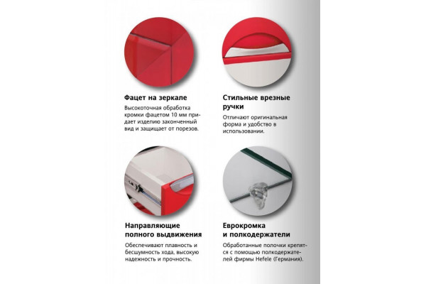 Зеркало-шкаф Style Line Жасмин 65/С белый