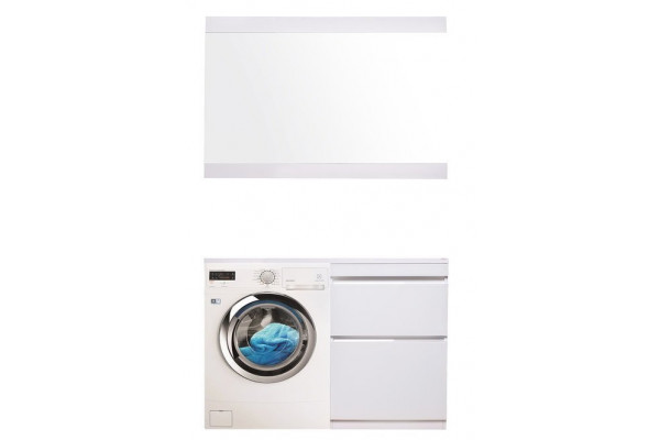Комплект мебели Style Line Даймонд 120 R Люкс Plus напольный белый