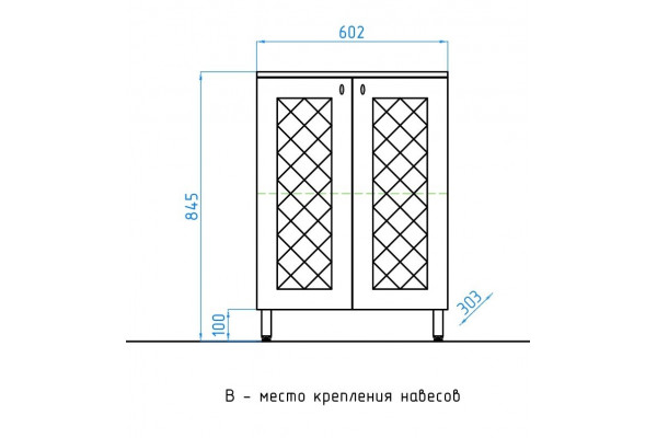 Комод Style Line Канна 60 белый