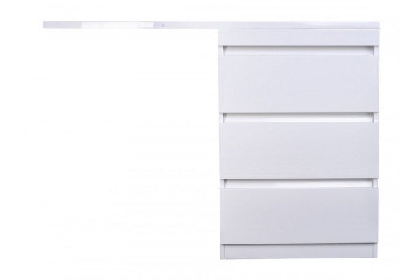 Тумба с раковиной Style Line Даллас 110 R (3 ящ.) Люкс Plus белая